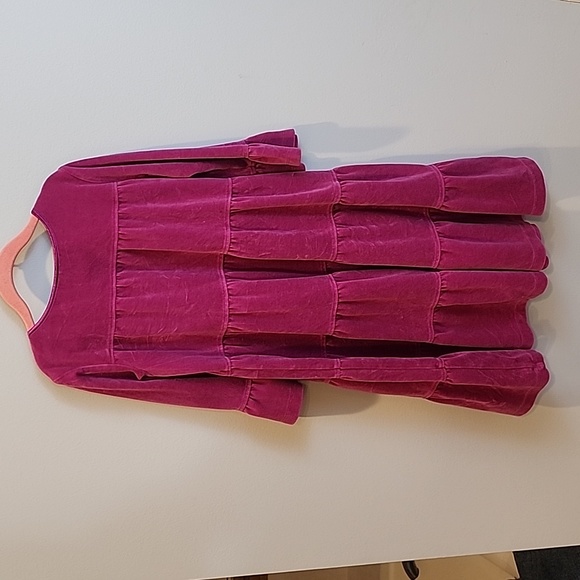Hanna Andersson Purple Velour Twirl Dress 130 - Picture 8 of 9